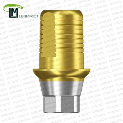 Титановое основание TiN Flat, совместимое с NobelActive RP, Lenmiriot A, NobelReplace Conical Connection, Lenmiriot CC